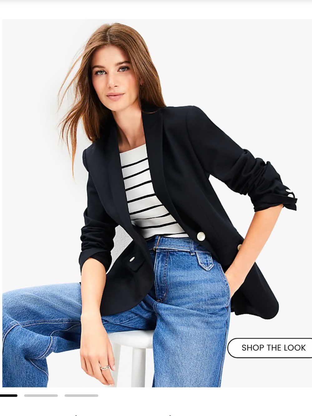 NWT!! LOFT Pique Mariner Blazer in Blazer